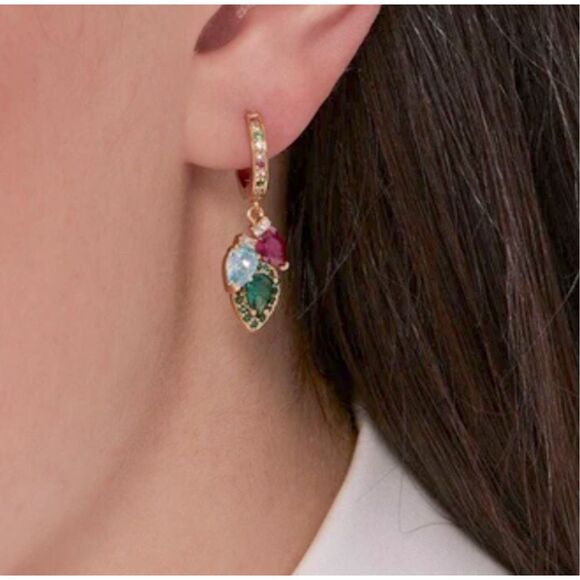 Kate Spade NEW earrings -  Light up the Room hoop dangle earrings - Picture 2 of 9